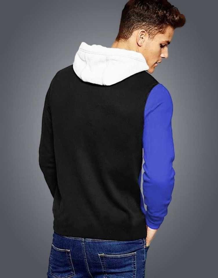 Cotton Blend Full Sleeves Hooded T-Shirt