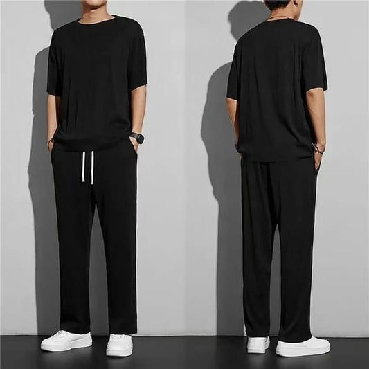 Men's Stretchabale Solid Tracksuit